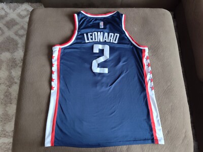 Nike LA Los Angeles Clippers Kawhi Leonard Swingman Jersey #2 Blue