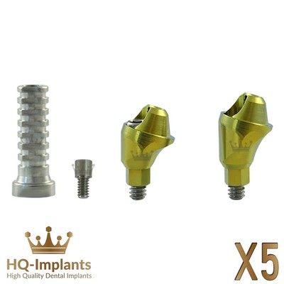 Q5 Angular 17° Multi Unit 1.4mm Screw Int Hex 2.0mm Titanium Sleeve Set Dental