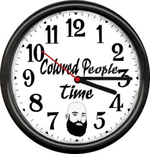 Colored People Time For Black Lives Matter Den Man Cave Quartz Motor Wall Clock