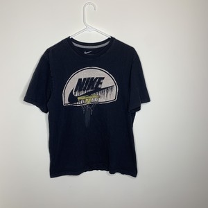 Nike Mens L Black Basketball Backboard Hoop Logo Short Sleeve Shirt | eBay