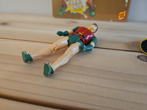 1990 Toy Biz DC Comics Superheroes Robin with Card Back - Picture 5 of 12