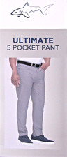 Greg Norman Men's Luxury Microfiber Ultimate 5-Pocket Pants, Gray, Size 32X34
