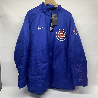    Nike Chicago Cubs MLB Authentic Collection Dugout Down Fill Jacket Mens XXL
