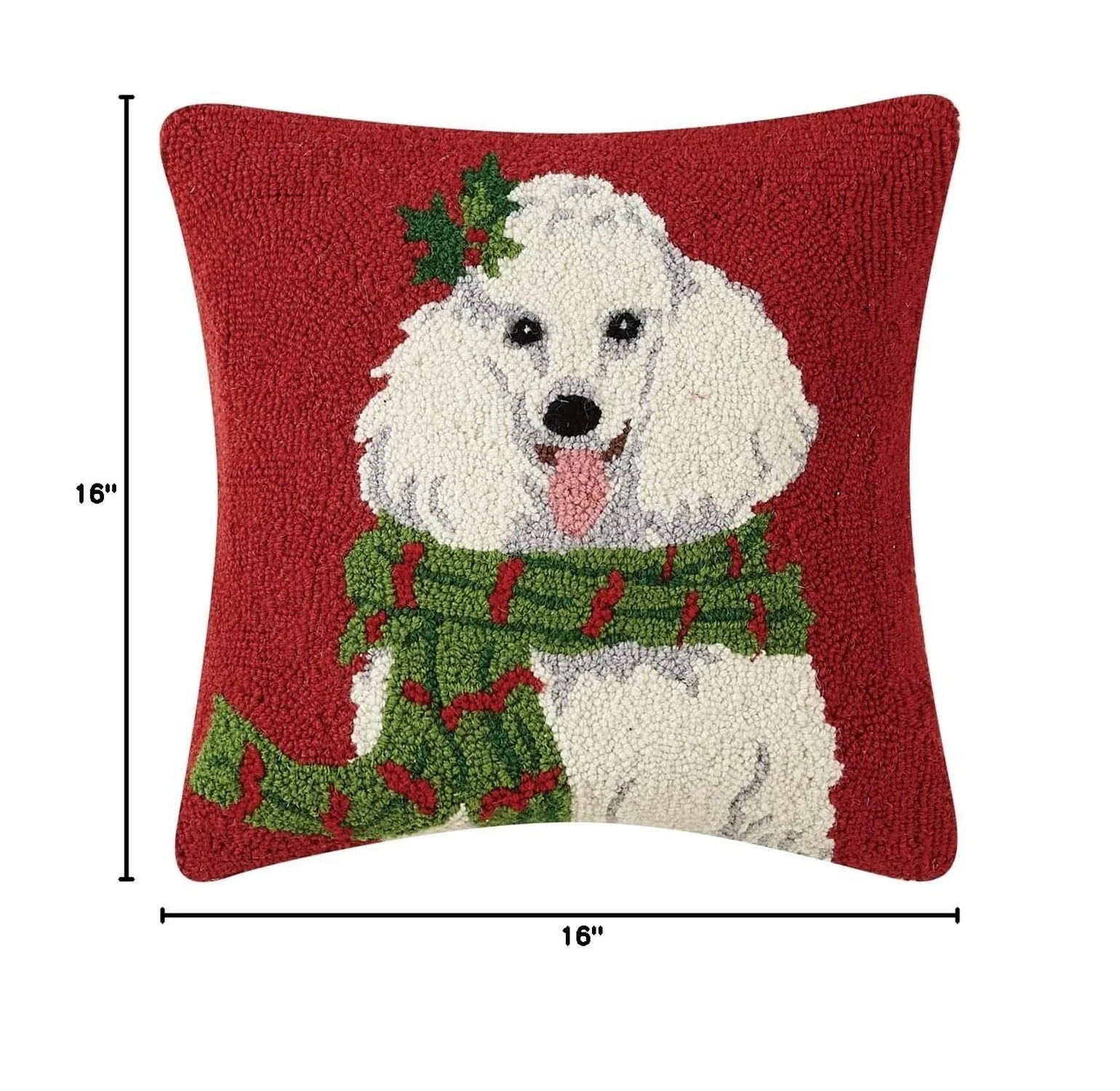 Peking Handicraft Poodle Hook Pillow - Thumbnail 3