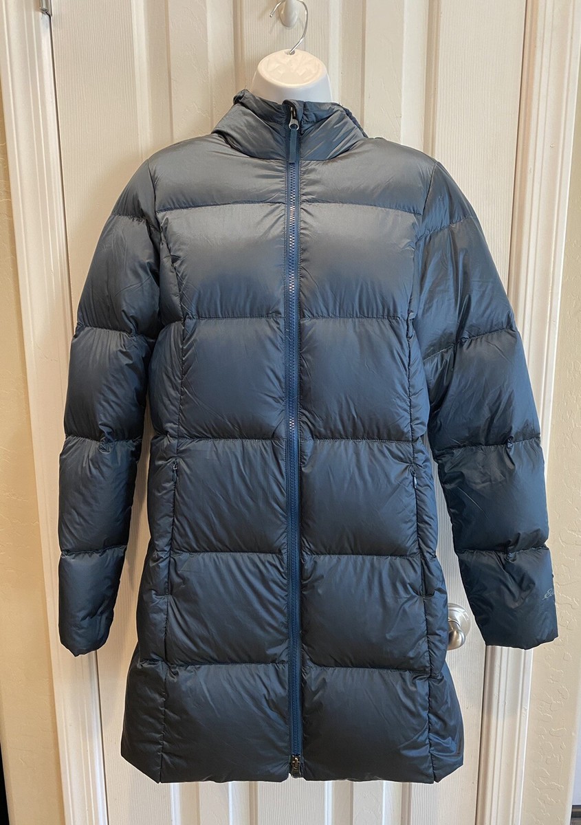 Eddie Bauer Down Parka EB550 Blue Puffer Jacket Womens Size Eddie Bauer Down Parka EB550 Blue Puffer Jacket Womens Size