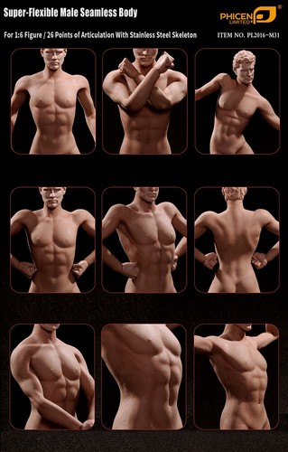 TBLeague Phicen M31 Super-Flexible Male Seamless Muscular Body 1/6 - Picture 11 of 11