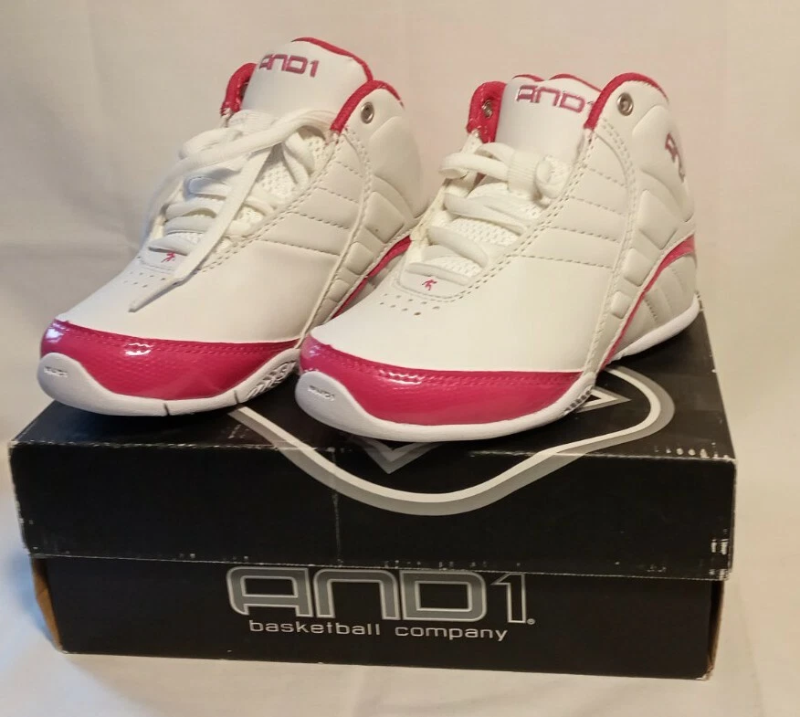 HTF Pink AND1 Kids Rocket 3.0 Mid Basketball Shoes Sneakers Girls