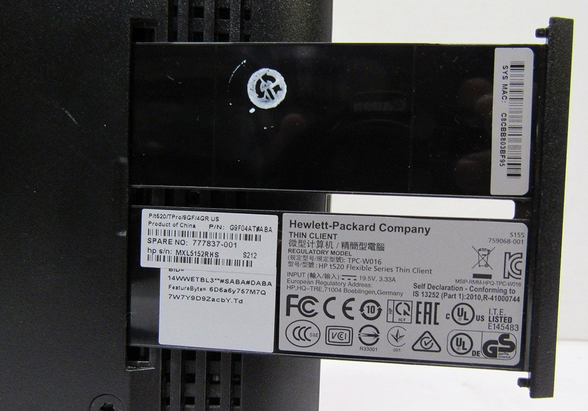 HP t520 Flexible Thin Client AMD GX-212JC SOC Radeon R2E 8GB