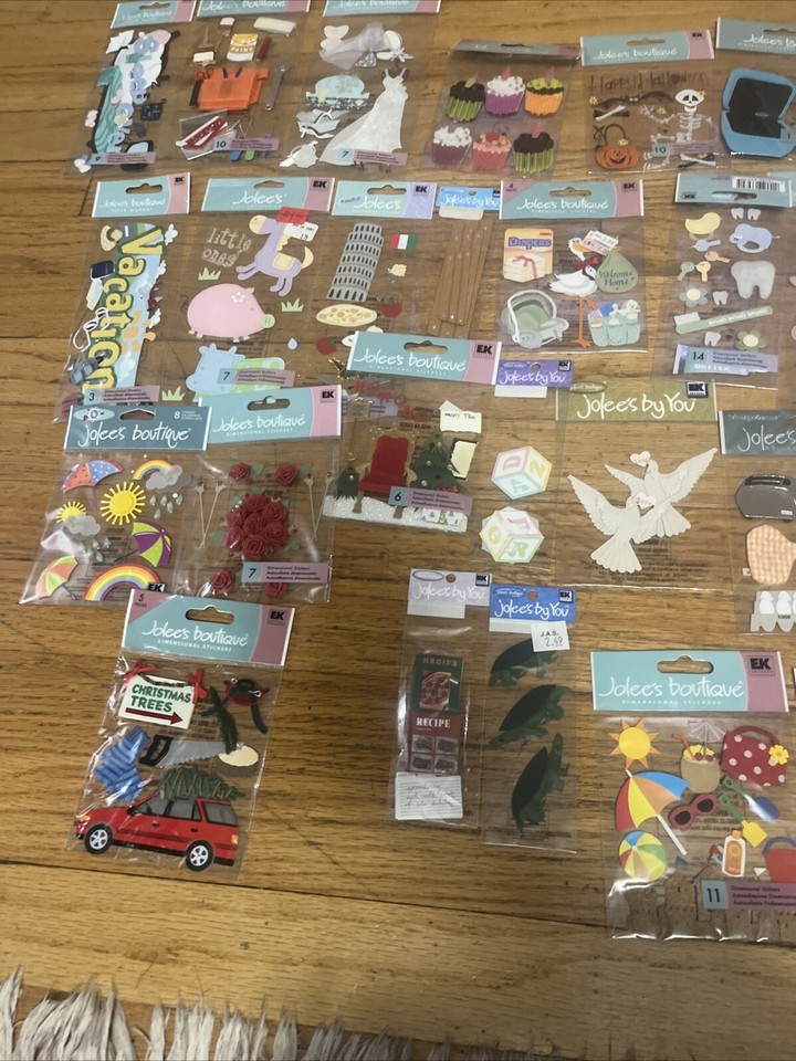 Jolee’s Boutique Stickers Lot Of 41 Packs Dimensional Sticker