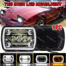 For Pontiac Firebird 1982-1990 1pcs 5x7 7x6 Led Headlight Sealed Halo Drl Beam For Pontiac Firebird 1982-1990 1pcs 5x7 7x6 Led Headlight Sealed Halo Drl Beam