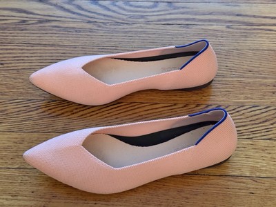 Rothys The Point Flats Pink 9 Slip On Flats Comfort Knit  display picture 1