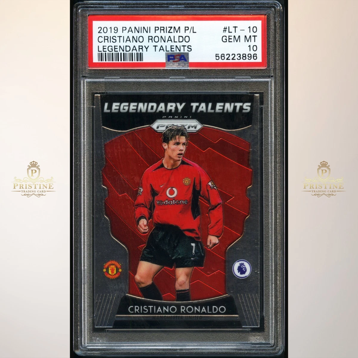 2019-20 Panini Prizm Premier League Cristiano Ronaldo #LT-10 for