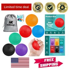 Relax & Rejuvenate - 6 Colorful Stress Balls for Hand Strengthening & Relaxation