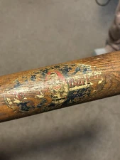 Antique 1910’s Reach Burley. 9/0 Decal Baseball Bat.