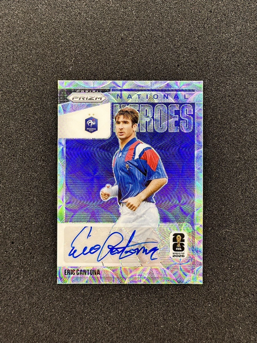 直筆サインカード Prizm Choice Eric Cantona Eric Cantona Soccer Autographed Sports Trading Cards & Accessories