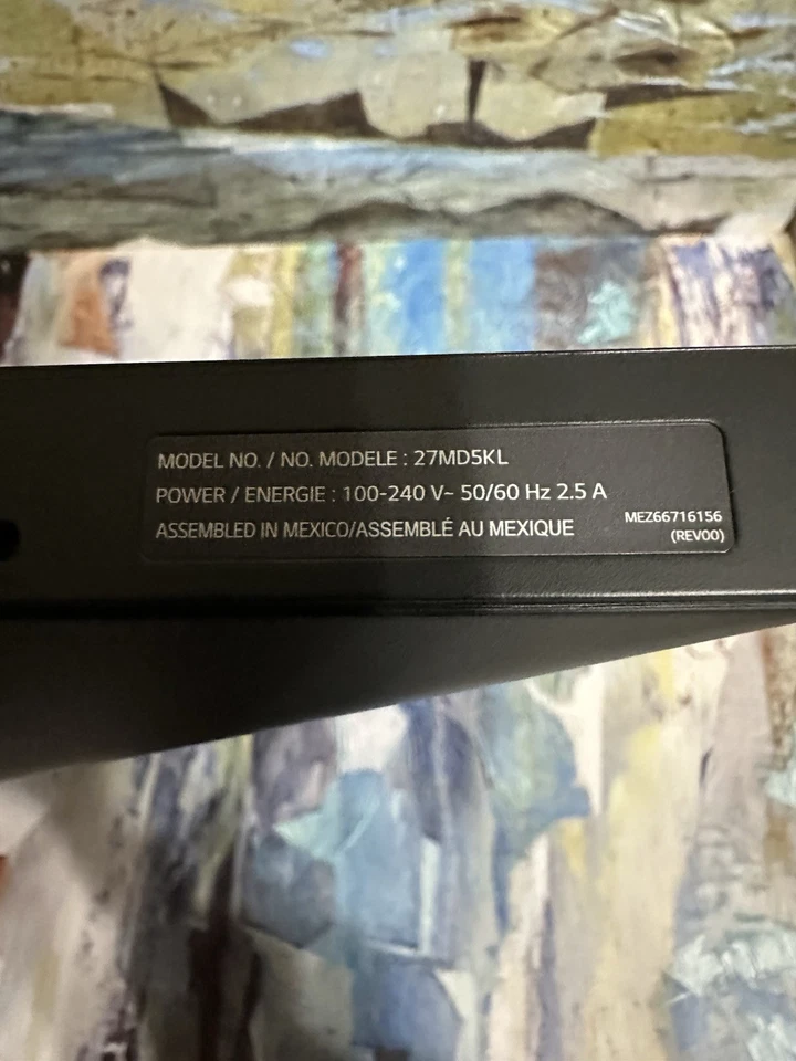 LG Ultrafine 27" 5K Display Monitor - Schwarz. Test FUNKTIONIEREN! - Bild 4 von 4