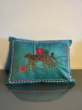 Next. Emerald Green 30 x 40cm Beaded Leopard Print Cushion