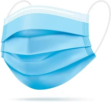 1000PCS Disposable Face Masks 3-Ply Adult Protective Face Cover Bulk Pack