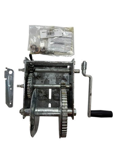 Fulton Trailer Winch Max Pull 3700 LBS First Layer 1500 LBS Full Drum (Pitted)