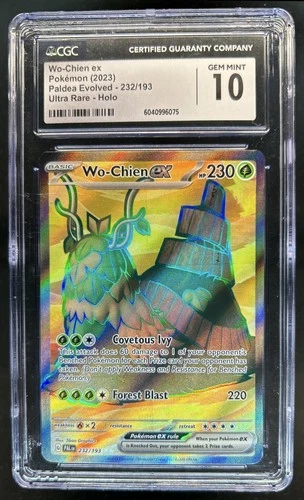 2023 Pokemon SV Paldea Evolved Wo-Chien ex Ultra Rare #232/193 CGC 10