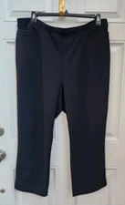 ANTTHONY ORIGINAL Executive Black Pull On Stretch Business Pants w/ Pockets 2XP