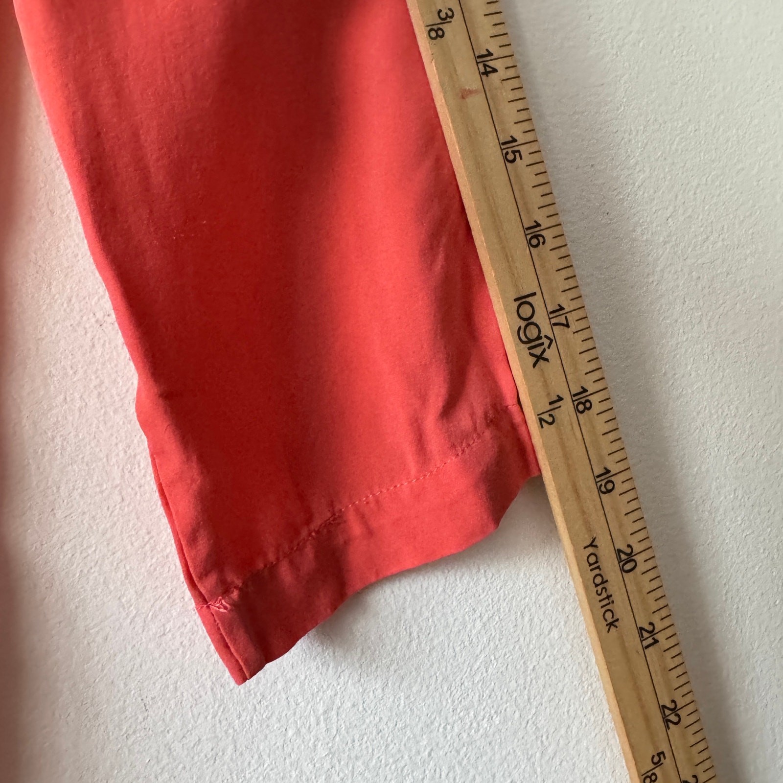 Theory Shirt Womens Medium Peach 100% Silk Henley Button Career Business Work