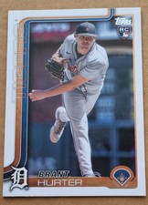 2025 Topps #348 Brant Hurter Rookie Detroit Tigers