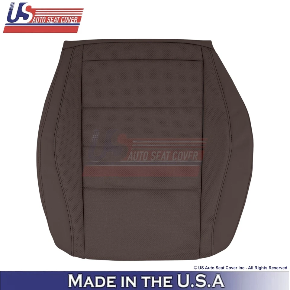Fundas de asiento delanteras inferiores marrón de cuero sintético para Mercedes Benz GLE350 2020-2023 Foto 2 de 4