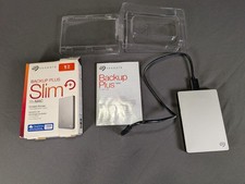 Seagate Back Up Plus Slim Portable Storage 1TB For Mac Open Box