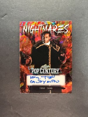Tony Todd 2026 Leaf Metal Pop Century Nightmares Auto /3 #N-TT1 Candyman