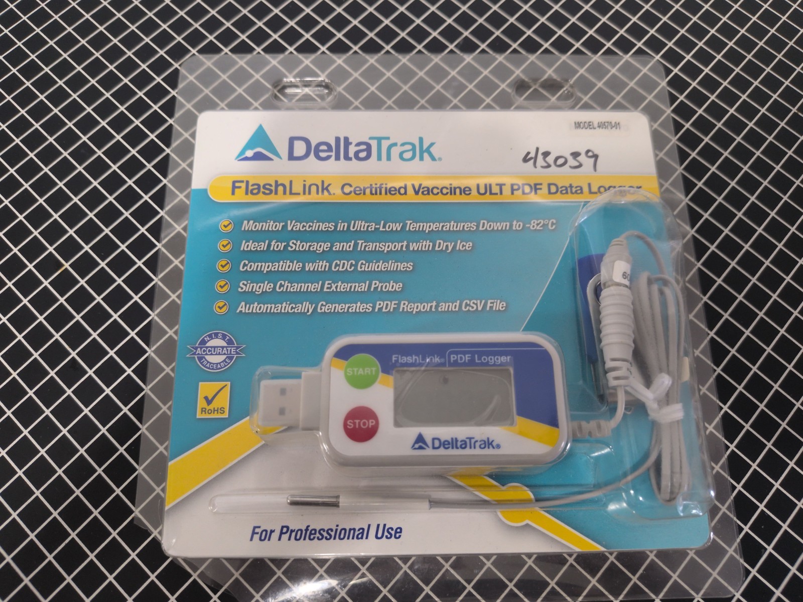 Certified Digital Temp / Temperature Logger -FREE SHIPPING- Deltatrak 40571-01