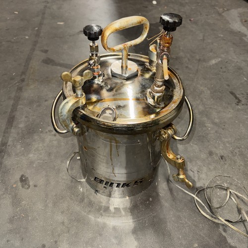 Binks 0910-4031 SS 2.8 Gal Steel Pressure Tank Made In 2012, TT1
