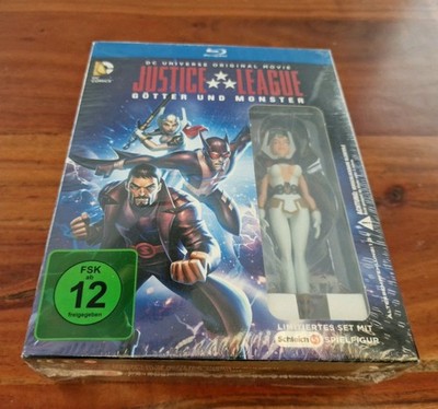 Justice League Götter und Monster Blu Ray Limitiertes Set Mit Schleich Figur Neu