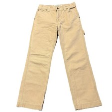 Boys Carpenter Pants 12 Khaki Regular Fit Utility Pocket Canvas Cotton