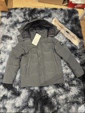 grey wyndham parka black badge