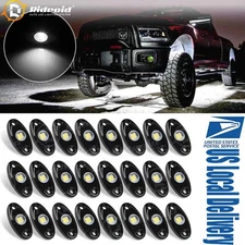 Pure White LED Rock Lights LED Underglow Underbody Glow Lamp Offroad SUV Pickup