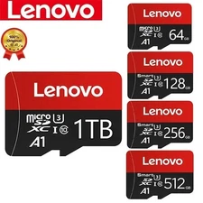 Lenovo High-Speed Micro SD Card 1TB/2TB - Class 10 XC TF Card with Adapter