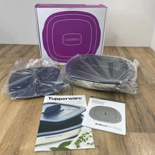 NEW!! Tupperware MicroPro Series Grill Set!!  New in Box With Booklets!! & FS!!