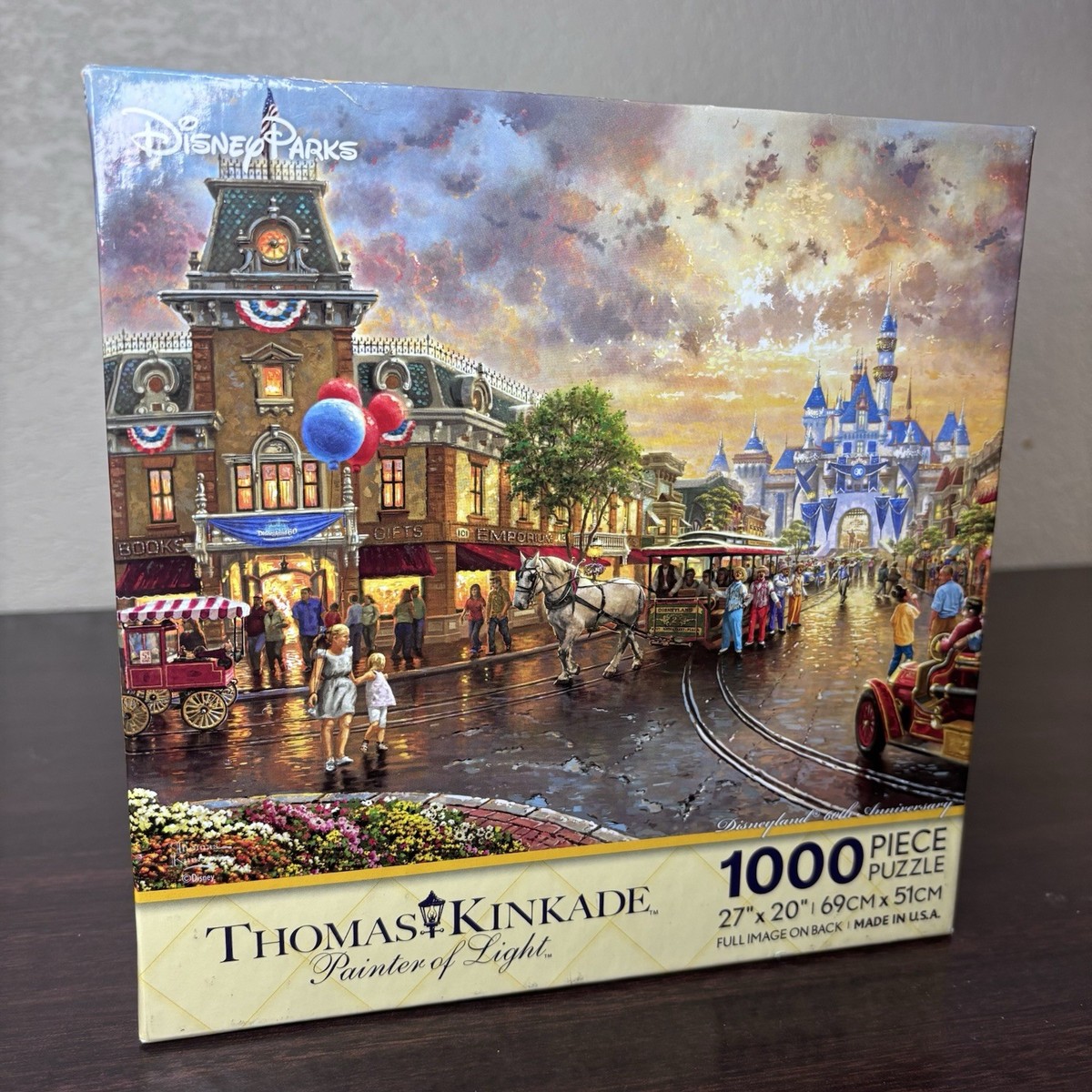 Thomas Kinkade Disney Parks Disneyland 60th Anniversary 1000 Piece