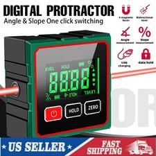Digital Angle Finder with Electronic Laser - 4-side Strong Magnetic Angle Gauge！