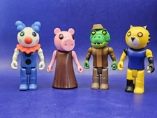 PhatMojo Roblox Piggy Series Lot of 4 Figures: Mother Alfis Clowny Tigry 3.5"