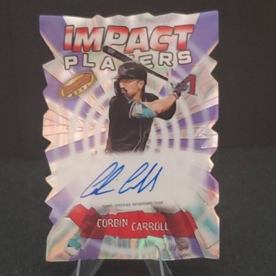 2024 Corbin Carroll Auto /50 Bowman Best Impact Players Lava Refractor Die Cut