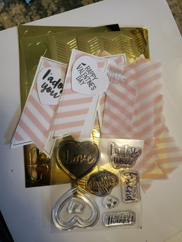 StamPIN Up Paper Pumpkin Jan 2017 Adoring Arrows STAMP + stickers & Sticks Refil
