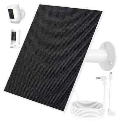Ring Cam Solar Panel Charger, Compatible with Ri ng Stick Up Cam Battery, 1Pack
