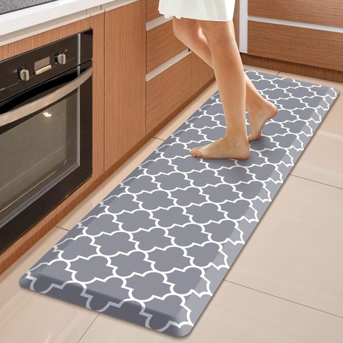 WISELIFE Kitchen Runner Rugs Anti-Fatigue Mats - 4/5 Inch Non Slip Waterproof X