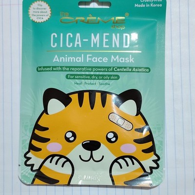 The Crème Shop CICA-MEND Animal Face Mask Centella Asiatica Sensitive Skin