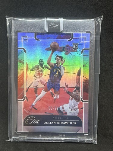 Julian Strawther Rookie 2023-24 Panini One And One SILVER PRIZM /99 B6 - Bild 1 von 2