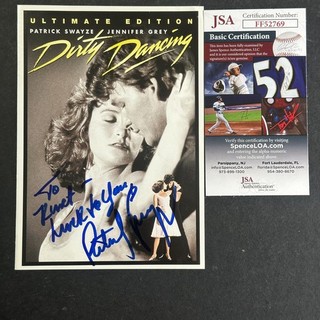 Patrick Swayze DIRTY DANCING Signed Autograph Auto DVD Cover Insert JSA