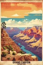 Grand Canyon National Park Poster Premium Photo Print Wall Art 4 Sizes