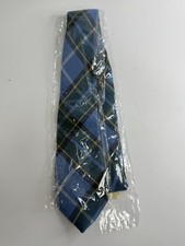 Laxey Woollen Mills Blue Green Manx Tartan Tie - HAI
